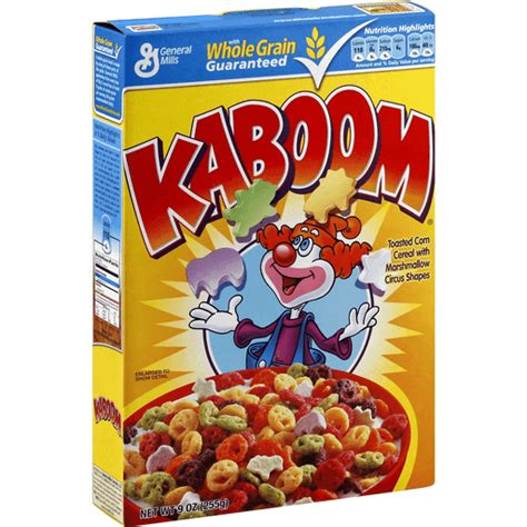 Kaboom cereal with the ever-present clown
